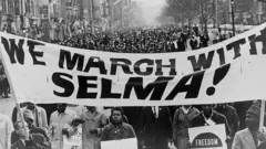 সেলমার আন্দোলন উত্তাল করে তুলেছিল আমেরিকা। সেলমার সমর্থনে নিউ ইয়র্কে মিছিল।