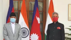 नेपाल र भारतका परराष्ट्रमन्त्रीहरू