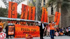 جانب من الاحتجاج في دبي