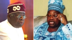 Nigeria president Bola Tinubu and Late MKO Abiola