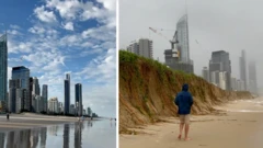 ساحل گلدکوست بعد از طوفان الفرد