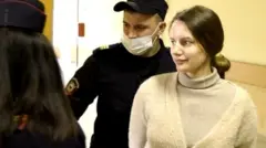 Яна Пинчук в суде