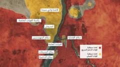 خريطة السيطرة في الخرطوم أبريل/ نيسان 2024