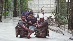আসামের বন্যা।