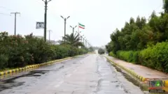 أحد شوارع جزيرة أبو موسى الداخلية
