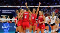Türkiye, Avrupa Kadınlar Voleybol Şampiyonası'nda 4. maçına çıkıyor