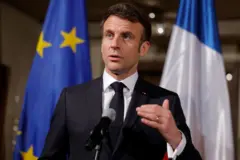 Ông Emmanuel Macron phát biểu tại Hội nghị An ninh Munich