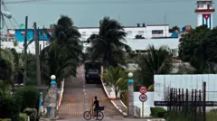 Vista externa da prisão de segurança máxima de Guanajay, na província cubana de Artemisa, a cerca de 30 km a oeste da capital, Havana
