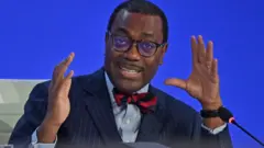 Dr Akinwumi Adesina, lors de la 26e conférence des Nations unies sur le climat, en novembre 2021, à Glasgow