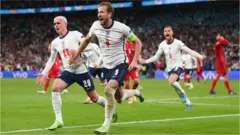 Harry Kane scores for England