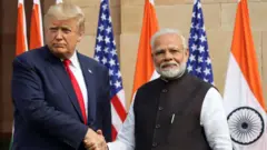 डोनाल्ड ट्रम्प आणि नरेंद्र मोदी