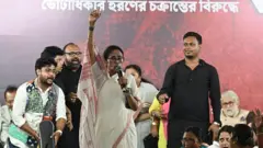 পশ্চিমবঙ্গের মুখ্যমন্ত্রী মমতা ব্যানার্জী জনসভায় ভাষণ দিচ্ছেন - ফাইল ছবি