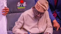 Aare Bola Tinubu, Aare ile Naijiria lo jokoo, to n ko iwe pelu igo loju re ati fila to de sori