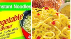 Àwòrán ọra Indomie olóró àti èyí tí wọn ṣe 