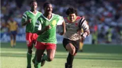 Kikosi cha Cameroon mwaka 1990 kilikuwa cha kwanza kufika hatua ya robo-fainali katika michuano ya kombe la dunia