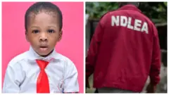 Late Ivan and back view of one NDLEA officer