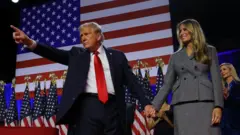 డోనల్డ్ ట్రంప్, ఆయన భార్య మెలానియా ట్రంప్