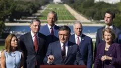 Republican leaders hold a news conference about the shutdown