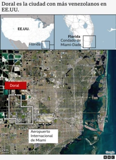 Mapa de la ciudad de Doral