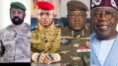 Junta heads for Mali, Niger and Burkina Faso including head of Ecowas Bola Tinubu of Nigeria