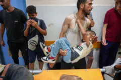yaralı bir filistinli çocuk 