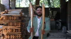 அழிவின் விளிம்பில் பேட் தயாரிக்க உதவும் காஷ்மீரின் வில்லோ மரங்கள்