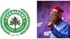 Aworan ẹgbẹ Afẹnifẹre ati Aarẹ Bọla Tinubu
