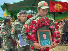 BLDF တာဝန်ခံရဲ့ ဈာပနမြင်ကွင်း 