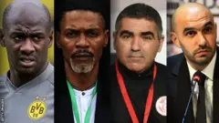 Otto Addo (Ghana), Rigobert Song (Cameroon) Jalel Kadri (Tunisia) da kuma Walid Regragui (Morocco)