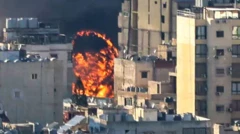 Explosión en Beirut por un ataque de Israel.