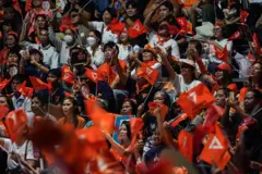 Thailand's People party's supporters at the rally on Feb 6, 2026.