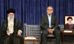 İranın Ali Dini lideri Xamenei İran Prezidenti Məsud Pezeşkian