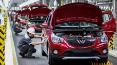 Một dòng xe của VinFast