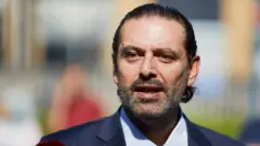 سعد الحريري متحدثا بعد اصدار المحكمة الدولية القرار بشأن اغتيال والده رئيس الوزراء السابق رفيق الحريري، هاغ في هولندا، 18 أغسطس/آب 2020
