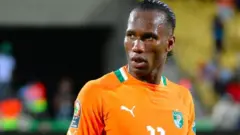 Didier Drogba quand il jouait pour la Côte d'Ivoire
