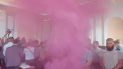 Dimna bomba u Skupštini grada Zaječara