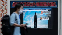 japonya'da tv ekranı 