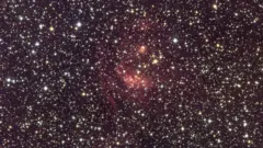 Imagen de una nebulosa que muestra nubes de gas ionizado