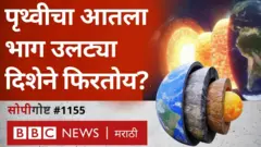 पृथ्वीचा गाभा बाहेरच्या भागाच्या विरुद्ध दिशेने फिरतोय का?