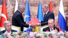 Ukraine and Russia sign deal to allow grain export resume by sea as war continue
