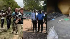 Awọn agbebọn daṣọ boju pẹlu ibọn lọwọ,ọlọpaa ati araalu duro niluu Oloka l'Ogbomoso