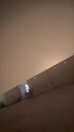 لحظه اصابت موشکهای ایران به پایگاه آمریکا در اردن