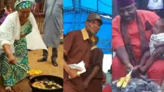 Aisha Buhari n din akara, Aregbesola wọ asọ ile ẹkọ, ti Rochas Okorocha si n yan agbado