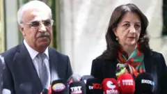 Sancar ve Buldan gazetecilerin sorularını yanıtlıyor, 26 Haziran 2025. 