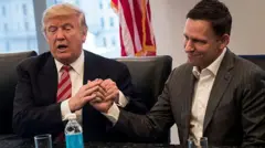 Thiel es una aliado cercano del presidente Trump, financiando sus campañas desde 2016.