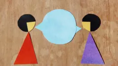 Ilustração de pessoas falando