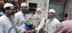 নেতাকর্মীর শুভেচ্ছা জানান মামুনুল হককে