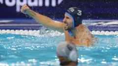 ватерполо, европско првенство у ватерполу, србија - шпанија, рашовић се радује голу против Шпаније