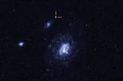 Imagem da explosão de um LFBot obtida pelo Telescópio Espacial Hubble