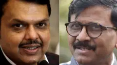 देवेंद्र फडणवीस और संजय राउत
